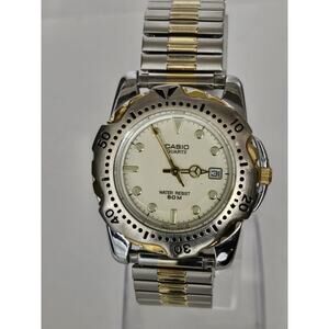 Mens Casio MTP-3005 Quartz Watch Date Indicator Excellent Condition